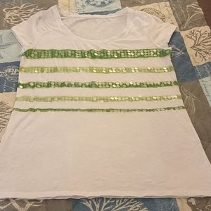 Anne Taylor Loft Sequin T-shirt
